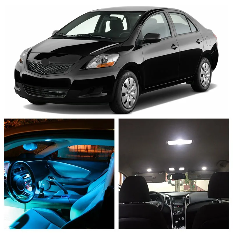 Edislight 8Pcs Ice Blue Bulbs Lamp White LED Lights Interior Package Kit For Toyota Yaris 2007-2011 Map License Plate Light
Edislight 8Pcs Ice Blue Bulbs Lamp White LED Lights Interior Package Kit For Toyota Yaris 2007-2011 Map License Plate Light
