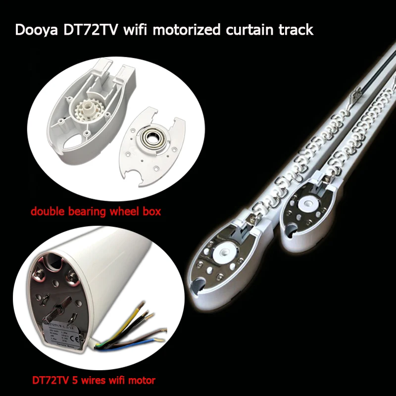 Best quality Dooya curtain motor DT72TV electric curtain track curtain rail control by wifi remote control smart home
Best quality Dooya curtain motor DT72TV electric curtain track curtain rail control by wifi remote control smart home