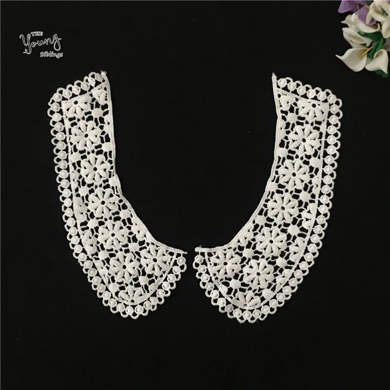 1 pcs White Lace collar Hollow out Embroidery Applique DIY Sewing Neckline Fabric Wedding Dresses Accessories Supplies YL1705
1 pcs White Lace collar Hollow out Embroidery Applique DIY Sewing Neckline Fabric Wedding Dresses Accessories Supplies YL1705