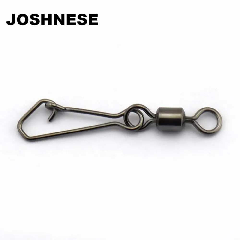 100pcs/lot Stainless Steel MS+QL Fishing Ball Bearing Swivels Interlock Rolling Swivel with Hooked Snap Hook Connector Tackle
100pcs/lot Stainless Steel MS+QL Fishing Ball Bearing Swivels Interlock Rolling Swivel with Hooked Snap Hook Connector Tackle