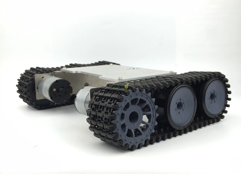 DIY 149 Alloy Tank Chassis with Nylon Crawler belt Tracked Vehicle Robot Chassis
DIY 149 Alloy Tank Chassis with Nylon Crawler belt Tracked Vehicle Robot Chassis