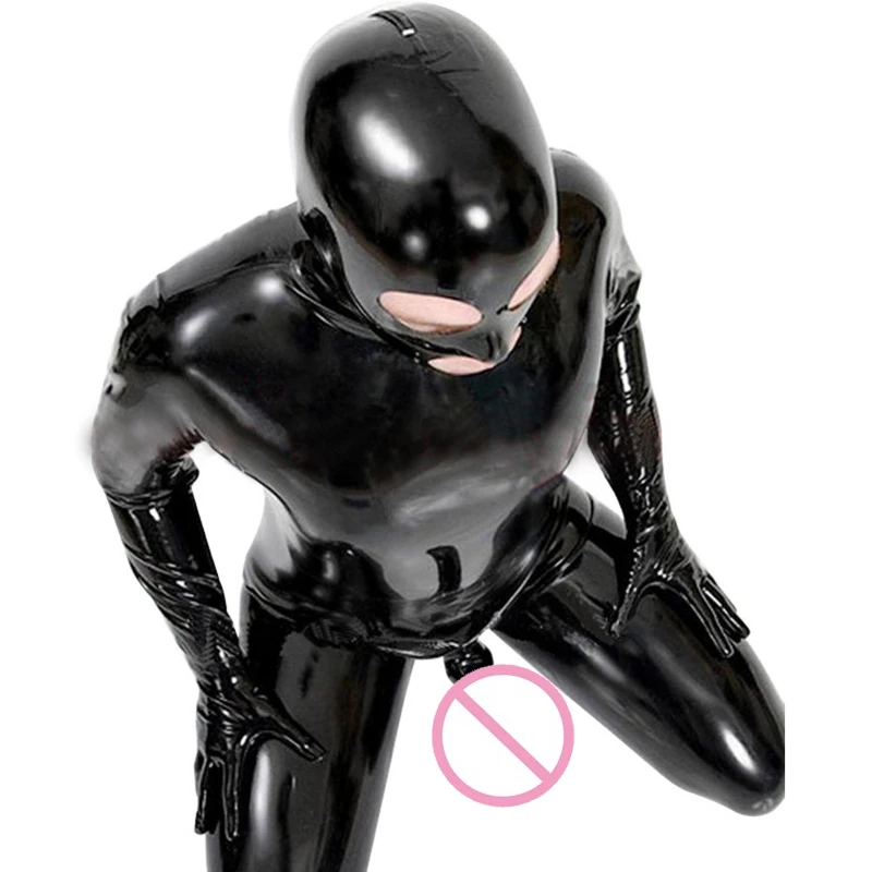 Novelty Open Eyes Mouth Zentai Full Coverage Bodysuit Sexy Men Cosplay Costume Zipper Back Catsuit Black Faux Leather
Novelty Open Eyes Mouth Zentai Full Coverage Bodysuit Sexy Men Cosplay Costume Zipper Back Catsuit Black Faux Leather