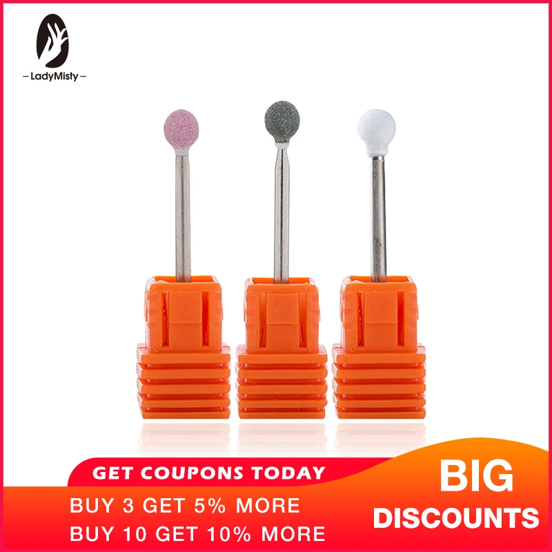 Ladymisty 1pcs Ceramic Stone Ball Shape Nail Drill Bits For l Electric Manicure Machines Pedicure Nail Art Salon Polish Tools
Ladymisty 1pcs Ceramic Stone Ball Shape Nail Drill Bits For l Electric Manicure Machines Pedicure Nail Art Salon Polish Tools
