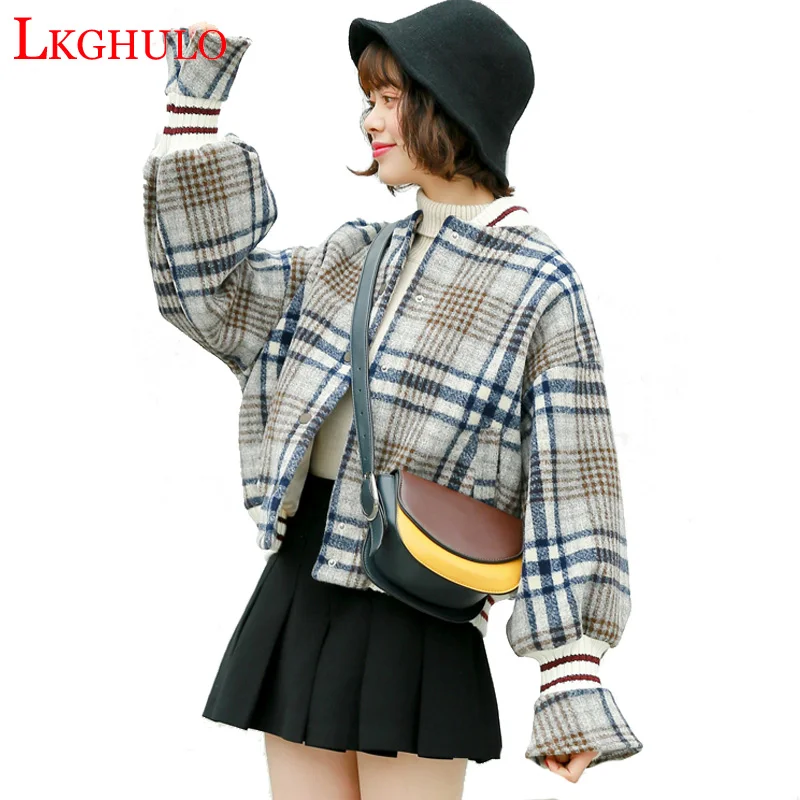 LKGHULO 2018 Autumn Women Coats European Fashion Female Woolen Jackets Plaid Outwear Winter Coat Femme W470
LKGHULO 2018 Autumn Women Coats European Fashion Female Woolen Jackets Plaid Outwear Winter Coat Femme W470