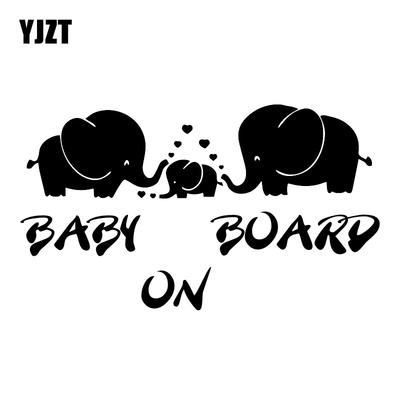 YJZT 17.4X10CM Lovely Animal Elephant Car Sticker BABY ON BOARD Creative Cartoon Vinyl Decals C25-0201
YJZT 17.4X10CM Lovely Animal Elephant Car Sticker BABY ON BOARD Creative Cartoon Vinyl Decals C25-0201