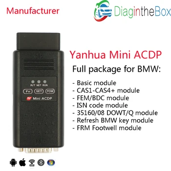 Yanhua Mini ACDP full modules for BMW CAS FEM BDC Key Program/mileage reset DME ISN code refresh key FRM Footwell
Yanhua Mini ACDP full modules for BMW CAS FEM BDC Key Program/mileage reset DME ISN code refresh key FRM Footwell