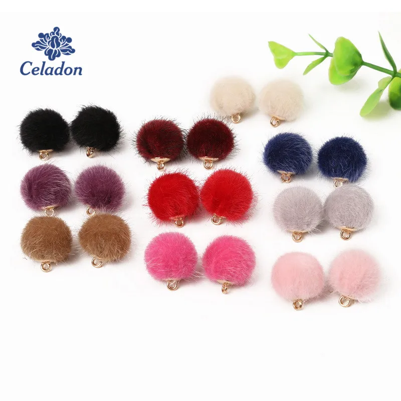 30pcs/lot Plush Fur Beads Hairy Ball Charms DIY Pompom Beads Pendant for Women Girl Necklace Earring Jewelry Making
30pcs/lot Plush Fur Beads Hairy Ball Charms DIY Pompom Beads Pendant for Women Girl Necklace Earring Jewelry Making