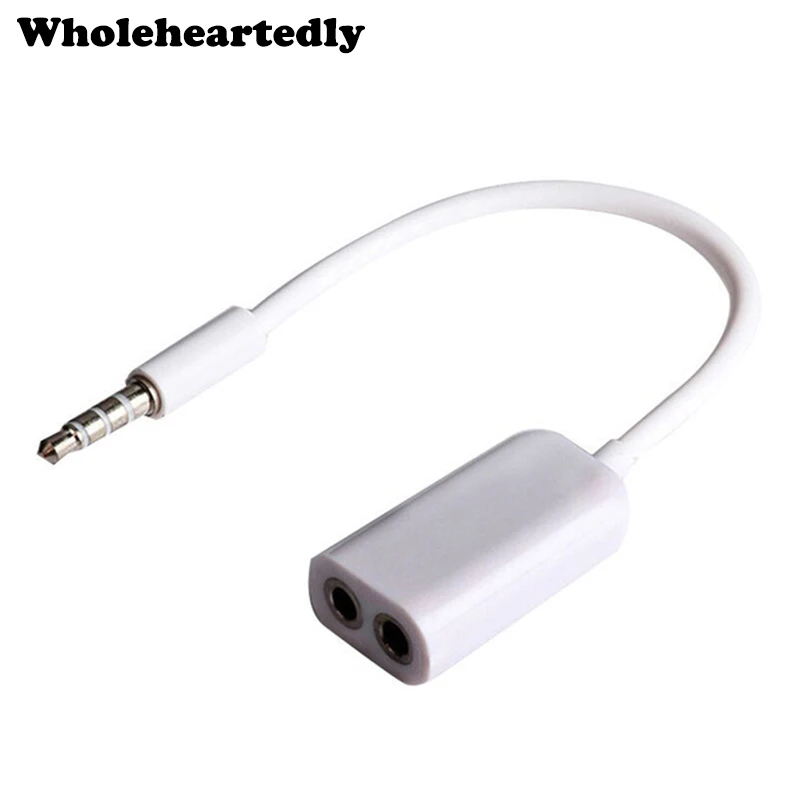 WHOLEHEARTEDLY Universal 3.5mm Male to Dual Female Audio Earphone Headphone Splitter Adpater Cable Jack for iPhone for Samsung
WHOLEHEARTEDLY Universal 3.5mm Male to Dual Female Audio Earphone Headphone Splitter Adpater Cable Jack for iPhone for Samsung
