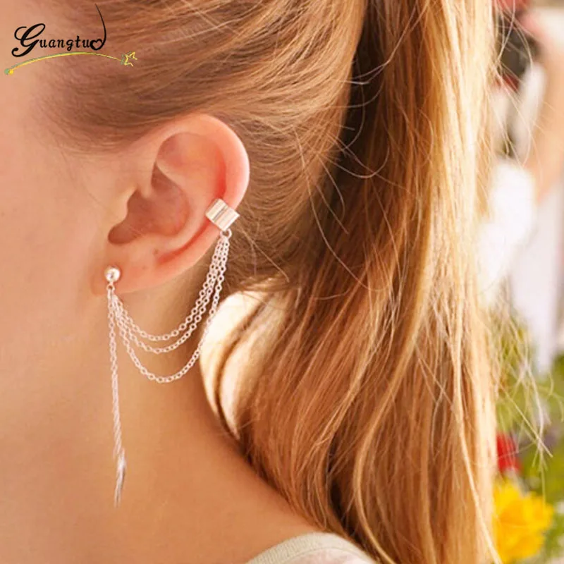 Punk Metal Leaf Tassel Ear Clip Earrings For Women Fashion Jewelry Oorbellen Hot Pendientes Girls Brincos Boucle Bijoux Gift
Punk Metal Leaf Tassel Ear Clip Earrings For Women Fashion Jewelry Oorbellen Hot Pendientes Girls Brincos Boucle Bijoux Gift