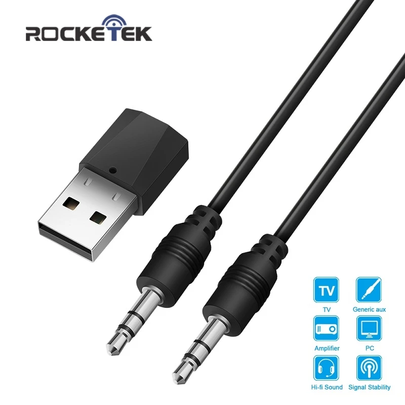 Rocketek USB Bluetooth Transmitters 4.2 Wireless Audio Music Stereo adapter Dongle receiver for TV computer PC
Rocketek USB Bluetooth Transmitters 4.2 Wireless Audio Music Stereo adapter Dongle receiver for TV computer PC
