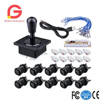 DIY Arcade Buttons And Joystick For Raspberry Pi,HAPP Style Arcade Controller Kit Including Zero Delay USB Encoder Board
DIY Arcade Buttons And Joystick For Raspberry Pi,HAPP Style Arcade Controller Kit Including Zero Delay USB Encoder Board