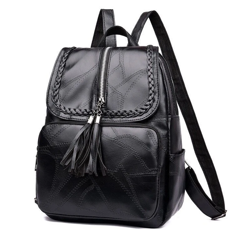 Quality School Bags for Teenagers Girls Feminine Backpacks New Fashion Tassel Women Leather Backpack Solid High
Quality School Bags for Teenagers Girls Feminine Backpacks New Fashion Tassel Women Leather Backpack Solid High