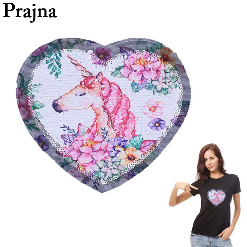 Prajna Unicorn Stickers Reversible Changing Color Sequins Patch Cartoon Decoration For Clothes DIY Iron On Patches Applique
Prajna Unicorn Stickers Reversible Changing Color Sequins Patch Cartoon Decoration For Clothes DIY Iron On Patches Applique