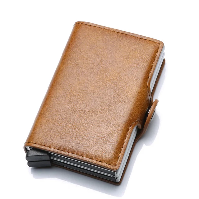 Fashion Metal Card Holder RFID Aluminium Alloy Credit Card Holder PU Leather Antitheft Men Wallets Automatic Pop Up Card Case
Fashion Metal Card Holder RFID Aluminium Alloy Credit Card Holder PU Leather Antitheft Men Wallets Automatic Pop Up Card Case