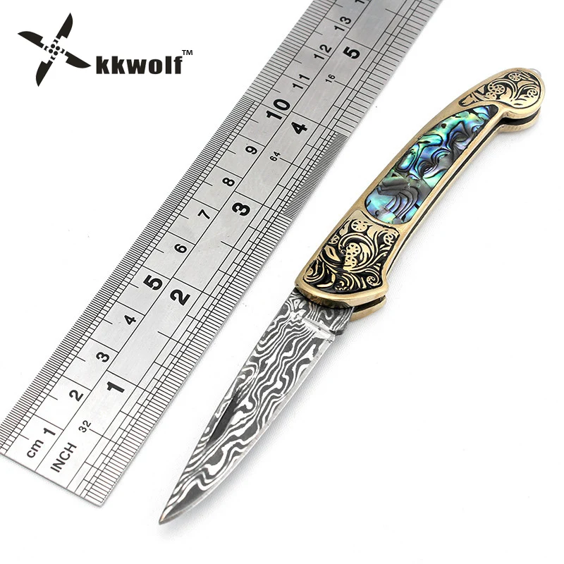 KKWOLF Folding Knife Hunting Imitative Damascus Pattern Blade Multi Tool Camping Pocket Knife Survival Portable Tactical Knife
KKWOLF Folding Knife Hunting Imitative Damascus Pattern Blade Multi Tool Camping Pocket Knife Survival Portable Tactical Knife