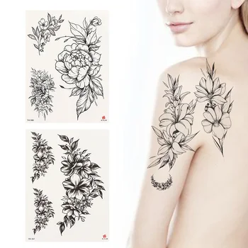 Sexy Temporary tattoo sticker Black Rose Flower Body Art Girl arm tattoWaterproof Long lasting Fashion Design
Sexy Temporary tattoo sticker Black Rose Flower Body Art Girl arm tattoWaterproof Long lasting Fashion Design