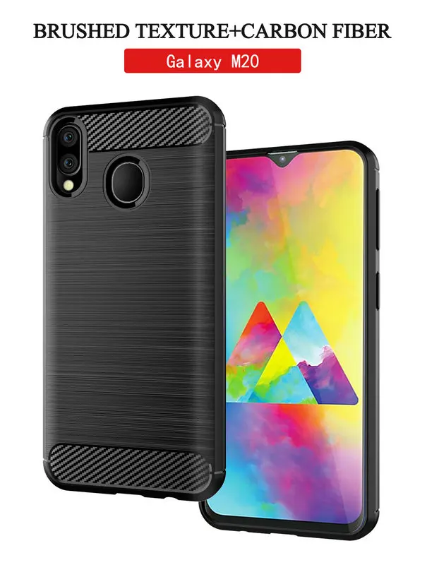 For Samsung Galaxy M20 Case Silicone Rugged Armor Carbon Fiber Soft Brushed TPU Back Cover For Samsung Galaxy M20 Cases Fundas
For Samsung Galaxy M20 Case Silicone Rugged Armor Carbon Fiber Soft Brushed TPU Back Cover For Samsung Galaxy M20 Cases Fundas