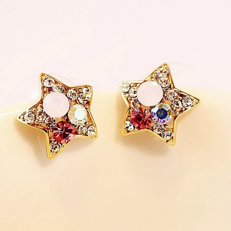 The New Big Fashion Luxury Imitation Diamonds And Gold Pentagram Earrings Jewelry Wholesale Women Free Shipping
The New Big Fashion Luxury Imitation Diamonds And Gold Pentagram Earrings Jewelry Wholesale Women Free Shipping