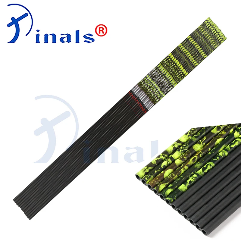 Carbon Arrow Shaft Spine 300 340 400 ID 6.2mm 32 Inch Yellow Skull Camo for Compound Recurve Bow Hunting Archery Shooting
Carbon Arrow Shaft Spine 300 340 400 ID 6.2mm 32 Inch Yellow Skull Camo for Compound Recurve Bow Hunting Archery Shooting