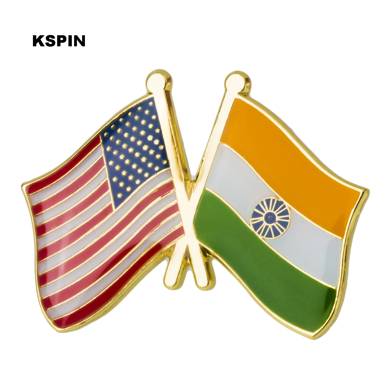 U.S.A India Friendship Flag Metal Pin Badges Decorative Brooch Pins for Cloth XY0295
U.S.A India Friendship Flag Metal Pin Badges Decorative Brooch Pins for Cloth XY0295