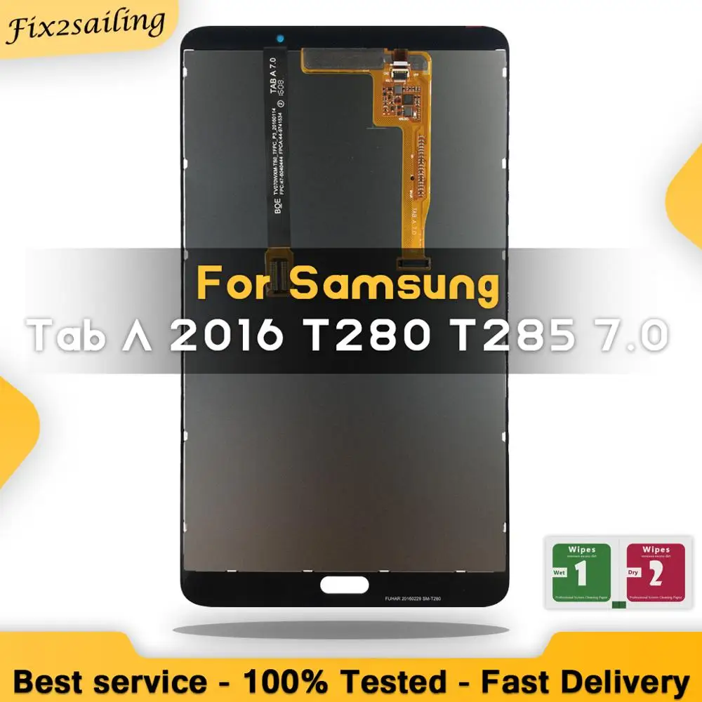 LCD Display for Samsung Galaxy Tab A 7.0 2016 SM-T280 SM-T285 T280 T285 LCD Touch Screen Digitizer Assembly Tablet Parts
LCD Display for Samsung Galaxy Tab A 7.0 2016 SM-T280 SM-T285 T280 T285 LCD Touch Screen Digitizer Assembly Tablet Parts