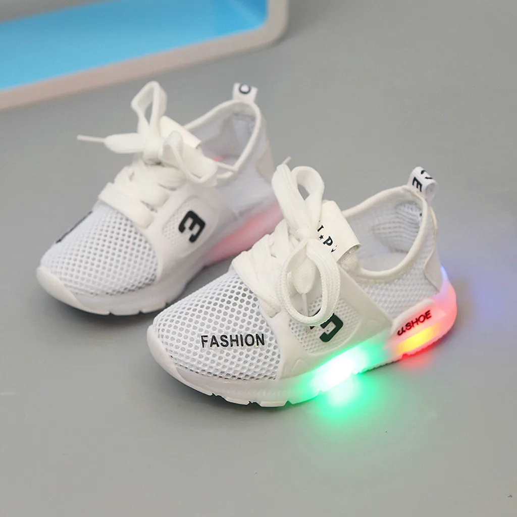 LED Shoes Kids Toddler Infant Baby Girls Mesh Breathable LED Luminous Sport Shoes Sneakers Sapato Infantil Children Sneakers
LED Shoes Kids Toddler Infant Baby Girls Mesh Breathable LED Luminous Sport Shoes Sneakers Sapato Infantil Children Sneakers