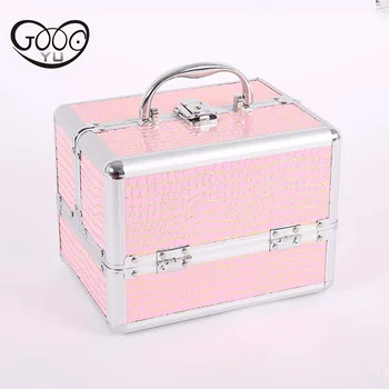 South Korea classic fashion portable makeup luggage professional cosmetics storage box multi - storey large - capacity lock box
South Korea classic fashion portable makeup luggage professional cosmetics storage box multi - storey large - capacity lock box