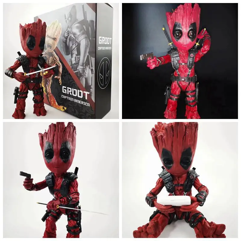 26cm Marvel Tree Man Avengers Endgame Guardians of galaxy groot COS deadpool SHF Figurats Baby Groot joint movable Action Figure
26cm Marvel Tree Man Avengers Endgame Guardians of galaxy groot COS deadpool SHF Figurats Baby Groot joint movable Action Figure