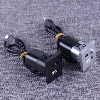 New 43cm Plastic Car Auto MINI USB Dash Panel Input Connection Module Point 3.5mm Black Silver Fit for Ford Focus MP3 3.5mm Jack
New 43cm Plastic Car Auto MINI USB Dash Panel Input Connection Module Point 3.5mm Black Silver Fit for Ford Focus MP3 3.5mm Jack