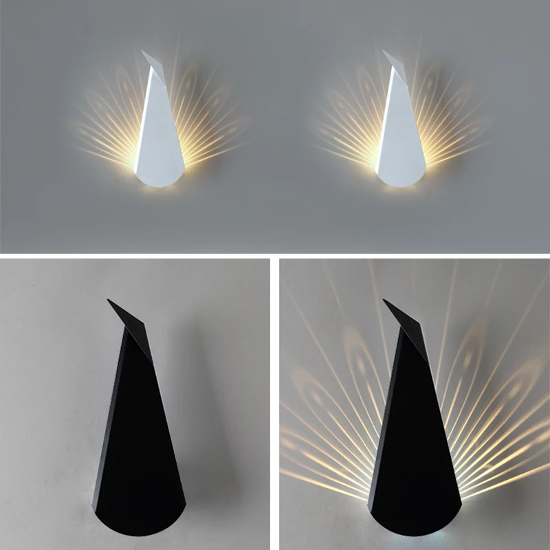 5W Modern Wall Lamp Simple Metal Peacock Projection Lamps LED Wall Light Iron Decoration For Bedside Bedroom AC85-250V
5W Modern Wall Lamp Simple Metal Peacock Projection Lamps LED Wall Light Iron Decoration For Bedside Bedroom AC85-250V