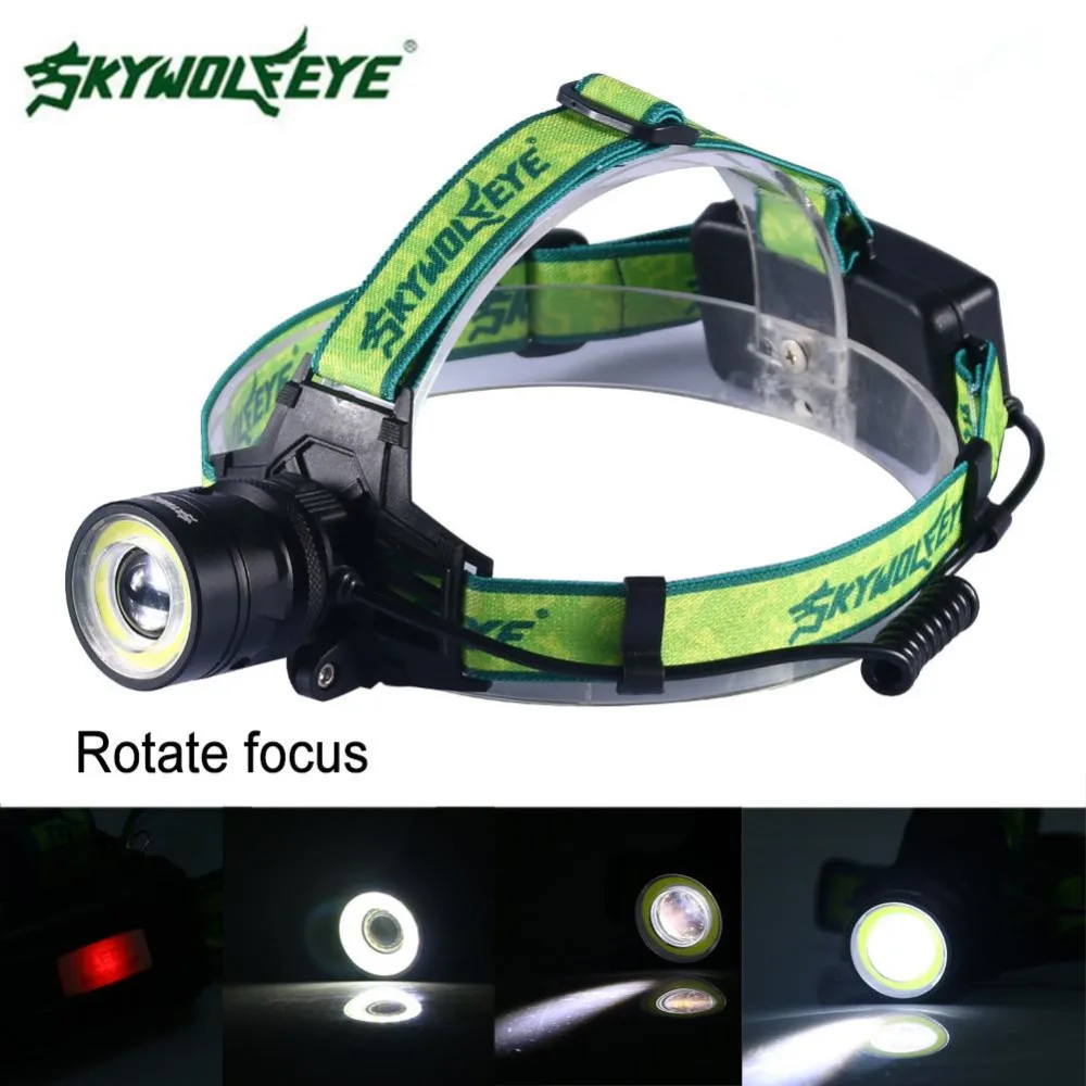 SKYWOLFEYE 5000Lumens 4 Modes T6+COB LED Headlamp Rotating Zoom Fishing Headlight
SKYWOLFEYE 5000Lumens 4 Modes T6+COB LED Headlamp Rotating Zoom Fishing Headlight