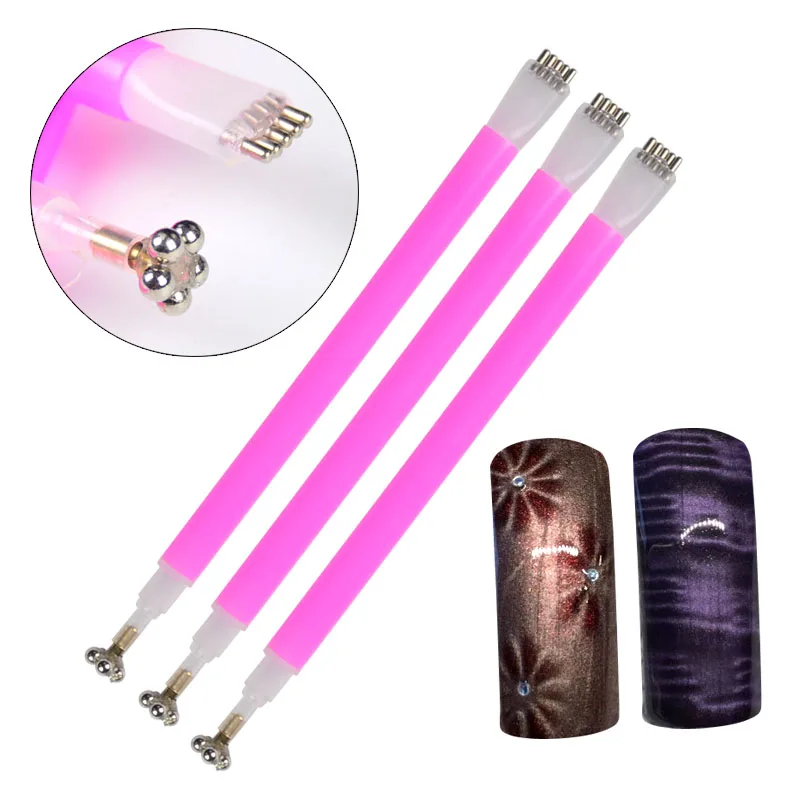 WUF Double Head Nail Art Flower Cat Eye Magnet Pen Strip Magical Nail Stick DIY 3D Magnetic UV Gel Polish Cat Eyes Rod Tool New
WUF Double Head Nail Art Flower Cat Eye Magnet Pen Strip Magical Nail Stick DIY 3D Magnetic UV Gel Polish Cat Eyes Rod Tool New