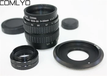 Camera Lens adapter Black 35mm f/1.7 CCTV Lens for nex nex3 nex5 + C Mount to NEX adapter + Macro Ring for sony nikon samsung
Camera Lens adapter Black 35mm f/1.7 CCTV Lens for nex nex3 nex5 + C Mount to NEX adapter + Macro Ring for sony nikon samsung