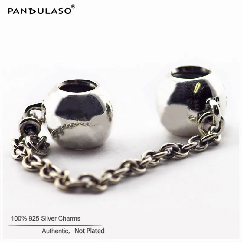 100% 925 Sterling Silver Signature Safety Chain Beads Fits Silver Charms Bracelet For Women DIY Charm Jewelry Making SF013
100% 925 Sterling Silver Signature Safety Chain Beads Fits Silver Charms Bracelet For Women DIY Charm Jewelry Making SF013