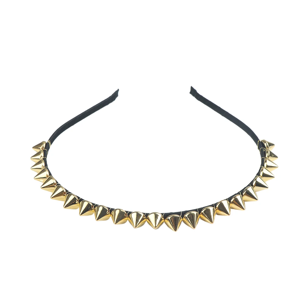 2019 Fashion Cool Metal Headband Spike Rivets Studded Band Party Punk Hair Clips Unique design and fashion style
2019 Fashion Cool Metal Headband Spike Rivets Studded Band Party Punk Hair Clips Unique design and fashion style