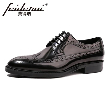 New Patent Leather Handmade Men's Platform Footwear Round Toe Derby Carved Man Formal Dress Wedding Party Brogue Shoes HQS106
New Patent Leather Handmade Men's Platform Footwear Round Toe Derby Carved Man Formal Dress Wedding Party Brogue Shoes HQS106