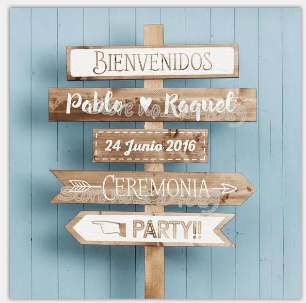 Personalized wedding Custom Name Date Street Sign Sticker banquet party reception Road sign bienvenidos ceremonia decal SE035
Personalized wedding Custom Name Date Street Sign Sticker banquet party reception Road sign bienvenidos ceremonia decal SE035