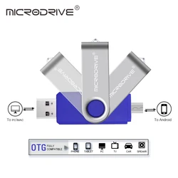 Кольцо OTG USB флешка 4 ГБ 8 ГБ 16 ГБ 32 ГБ накопитель USB2.0 флешки внешних накопителей Поддержка на смарт-мобильный телефон