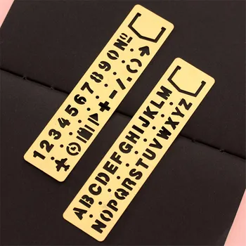 Cute Metal Hollow Straight Ruler Number Letter Pattern Bookmark Template School DIY Drawing Tool Stationery Papelaria Gift 06009
Cute Metal Hollow Straight Ruler Number Letter Pattern Bookmark Template School DIY Drawing Tool Stationery Papelaria Gift 06009