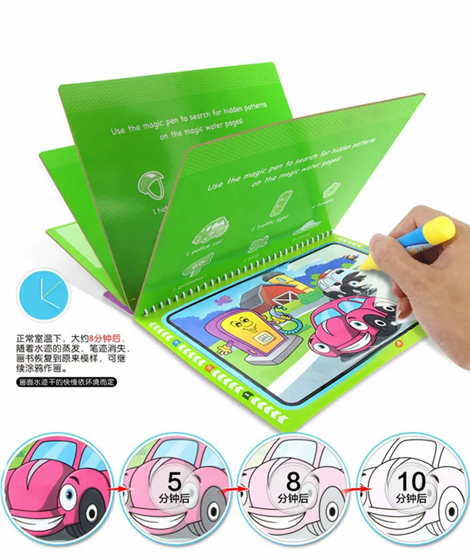 Magic Water Drawing Book