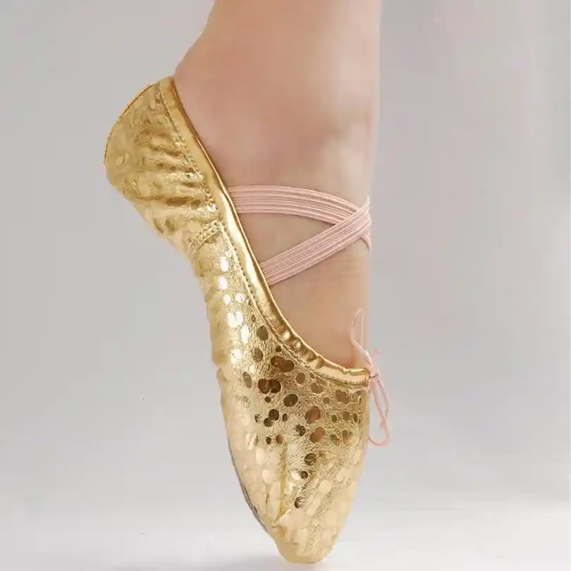 childrens gold ballet shoes