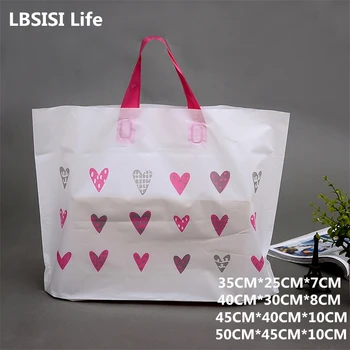 LBSISI Life 50pcs White Rose Love Heart Handbag Gift Bag Present Packaging Cloth Plastic Gift Bags With Handles Wedding Party
LBSISI Life 50pcs White Rose Love Heart Handbag Gift Bag Present Packaging Cloth Plastic Gift Bags With Handles Wedding Party