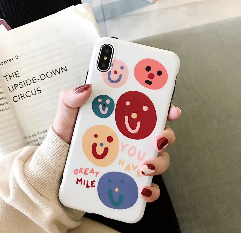 For Ins smiley apple x mobile phone case iPhone xs max/8plus/7/6sp cute soft plastic sleeve female
For Ins smiley apple x mobile phone case iPhone xs max/8plus/7/6sp cute soft plastic sleeve female