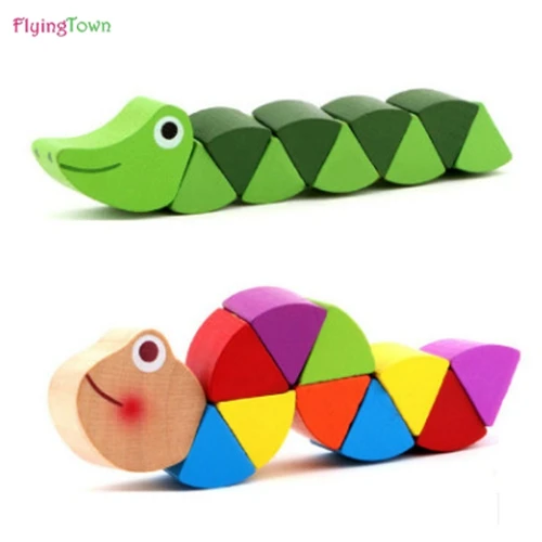 2pcs Wooden Building Blocbaby early education creative color twists and turns twisted insects twisted snake children toys
2pcs Wooden Building Blocbaby early education creative color twists and turns twisted insects twisted snake children toys