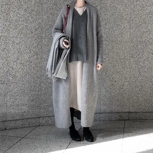2019 RopaAutumn Winter Women Long Sleeve Knitwear Kimono Warm Sweater Cardigans Maxi Long Knitted Outerwear Plus Size LJ98
2019 RopaAutumn Winter Women Long Sleeve Knitwear Kimono Warm Sweater Cardigans Maxi Long Knitted Outerwear Plus Size LJ98