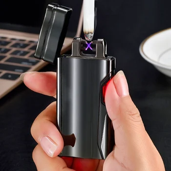 1PC USB Lighter Infrared Sensing Touch-senstive Switch Lighter Cigarettes For Smoking Ciga Electronic Double ARC Lighter
1PC USB Lighter Infrared Sensing Touch-senstive Switch Lighter Cigarettes For Smoking Ciga Electronic Double ARC Lighter