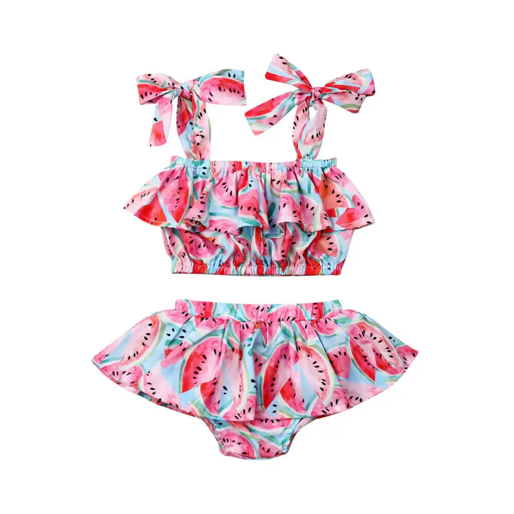 2019 New Summer Newborn Baby Girl Watermelon Ruffle Bandage Sleeveless Tops Shorts Outfits Clothes Summer
2019 New Summer Newborn Baby Girl Watermelon Ruffle Bandage Sleeveless Tops Shorts Outfits Clothes Summer