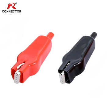 2pcs 64MM/2.52" Alligator Clip, 16mm Open Mouth, Crocodile Clamp Clips Electrical Probe for Testing Car Auto Battery
2pcs 64MM/2.52" Alligator Clip, 16mm Open Mouth, Crocodile Clamp Clips Electrical Probe for Testing Car Auto Battery