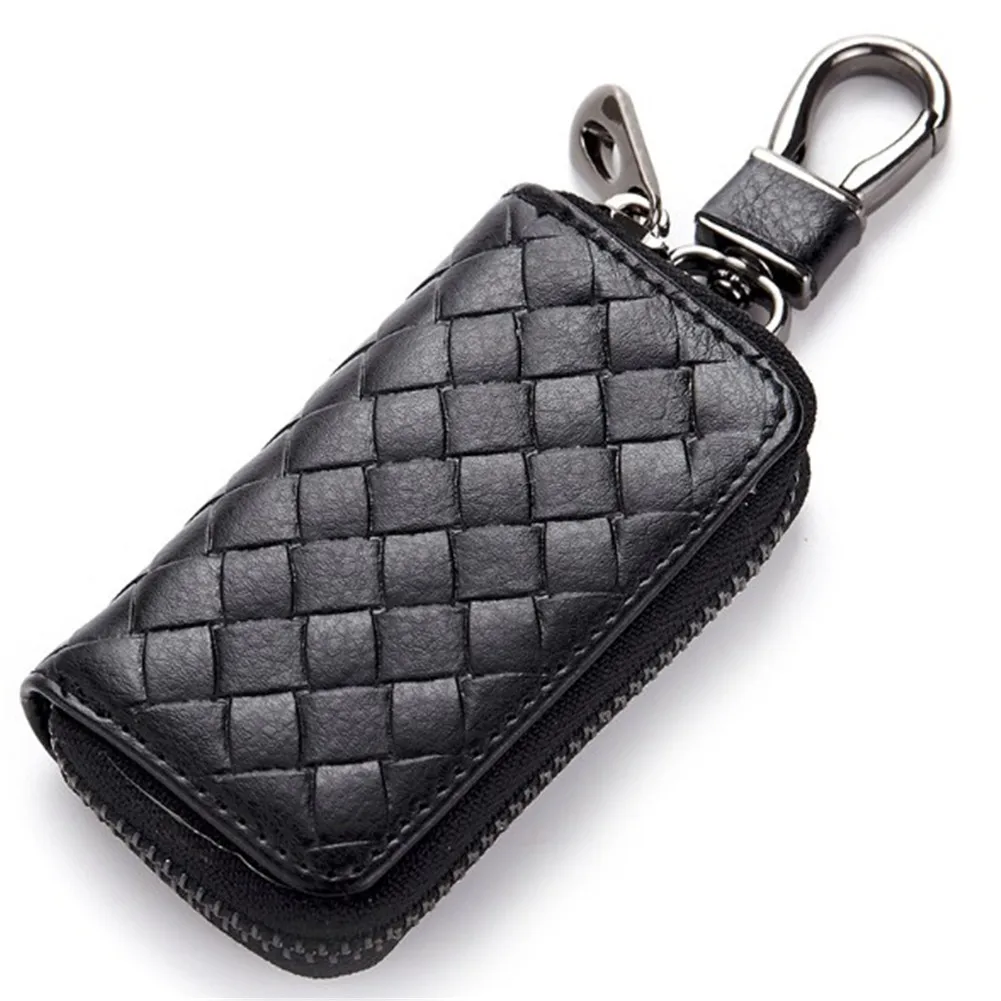 Genuine Leather Woven Key Wallet Fashion Men Lady Car Key Bag Multi Function Key Case Holder Solid Zipper Clutch Bag Hot Sale
Genuine Leather Woven Key Wallet Fashion Men Lady Car Key Bag Multi Function Key Case Holder Solid Zipper Clutch Bag Hot Sale
