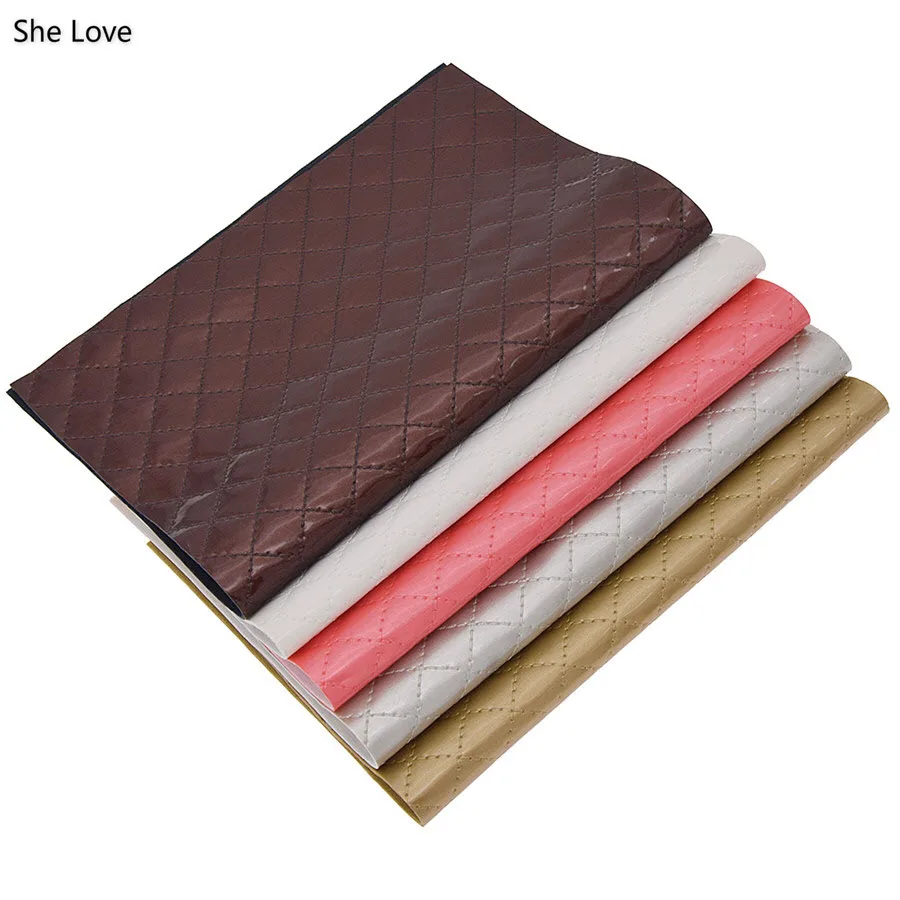 She Love 21x16cm Multicolor Embossed Rhombus Fabric A4 Synthetic Leather Fabric Diy Material For Handbag Garments Clothes
She Love 21x16cm Multicolor Embossed Rhombus Fabric A4 Synthetic Leather Fabric Diy Material For Handbag Garments Clothes